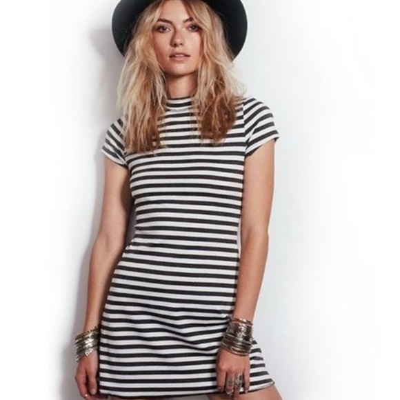 Free People striped T-shirt dress - Picture 1 of 6